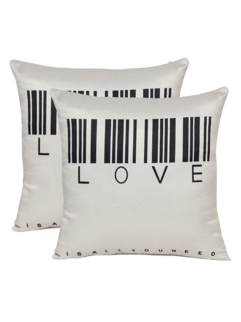 Oussum Pillow Case Cotton Quote Print Cushion Cover Accent Pillow Cover Set of 2